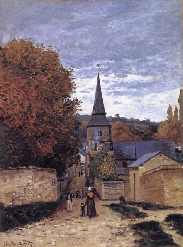 Claude Monet Street in Sainte-Adresse china oil painting image